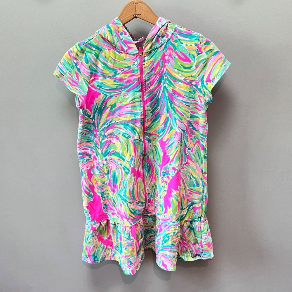 Lilly Pulitzer Shady Lady Print Swim Coverup- Girls Size XL (12-14)